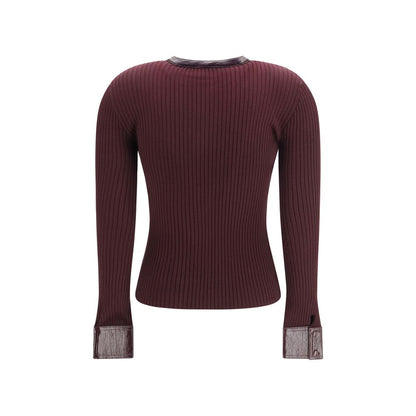 Bordeaux Viscose Cardigan