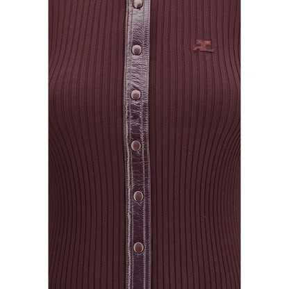 Bordeaux Viscose Cardigan