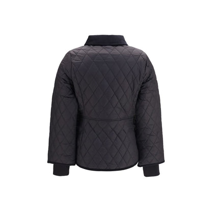 Black Polyamide Full-Length Jacket