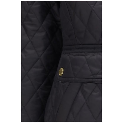Black Polyamide Full-Length Jacket