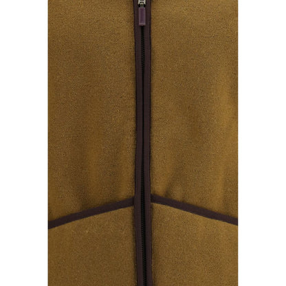 Brown Marabou Sleeveless Jacket