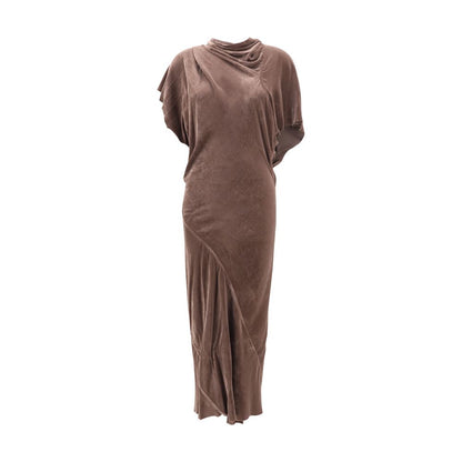 Beige Viscose Casual Dress