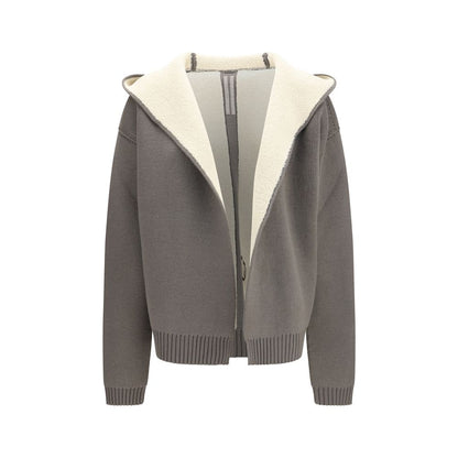 Gray Wool Oves Aries Hoodie