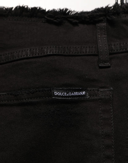Black Cotton Skinny Denim Trouser Jeans