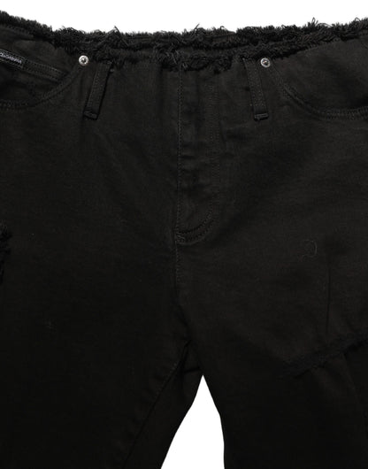 Black Cotton Skinny Denim Trouser Jeans