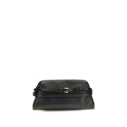 Black Goatskin Shoulder Bag