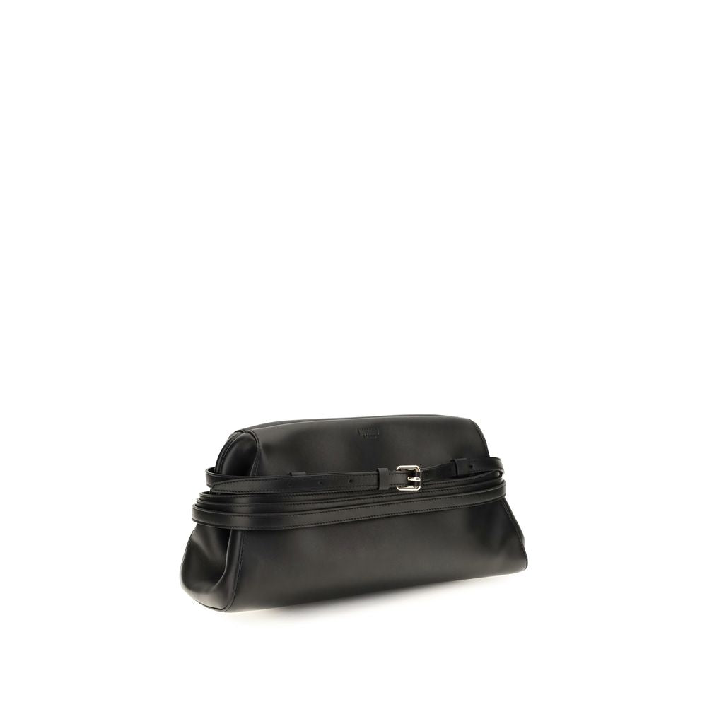 Black Goatskin Shoulder Bag