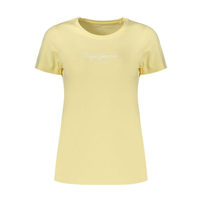 Yellow Cotton Women's T-Shirt