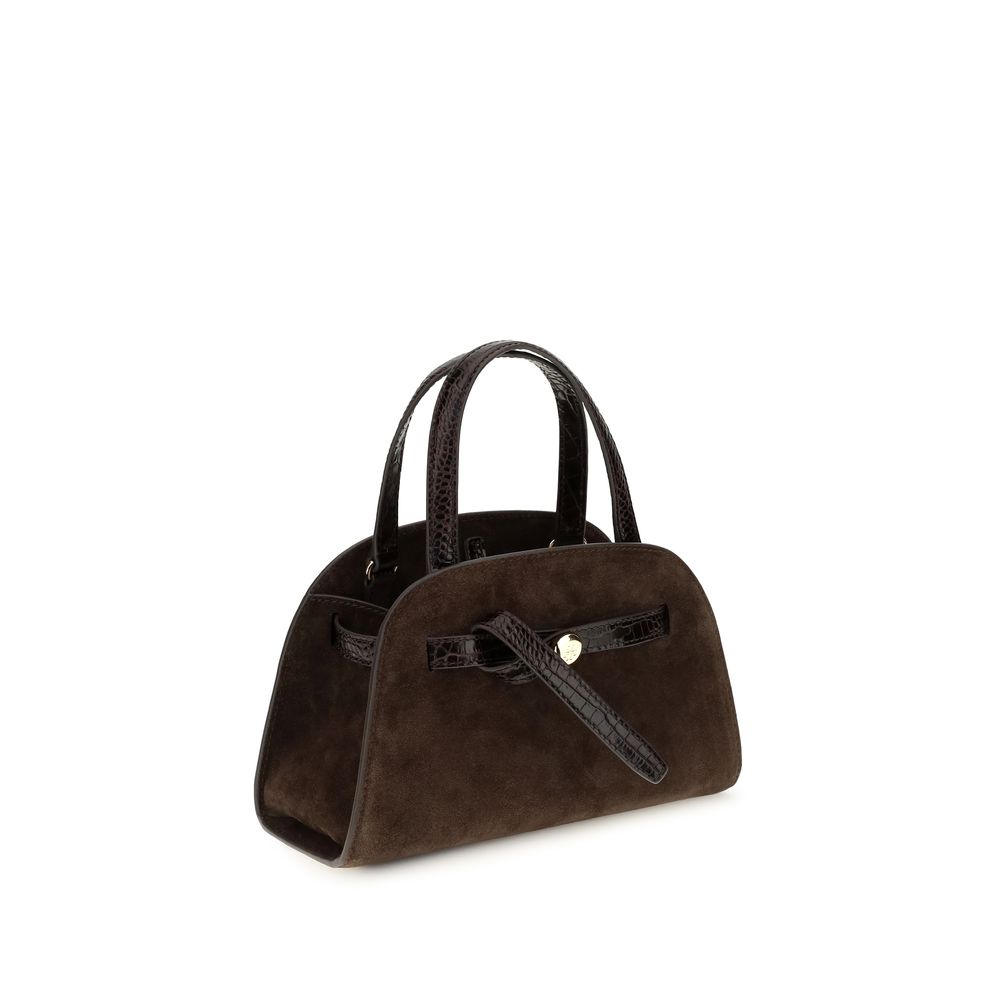 Brown Suede Leather Shoulder Bag