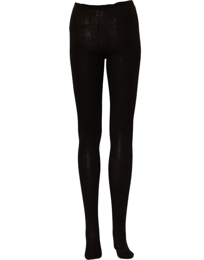 Black Wool Tights Stocking Pantyhose One Size Socks