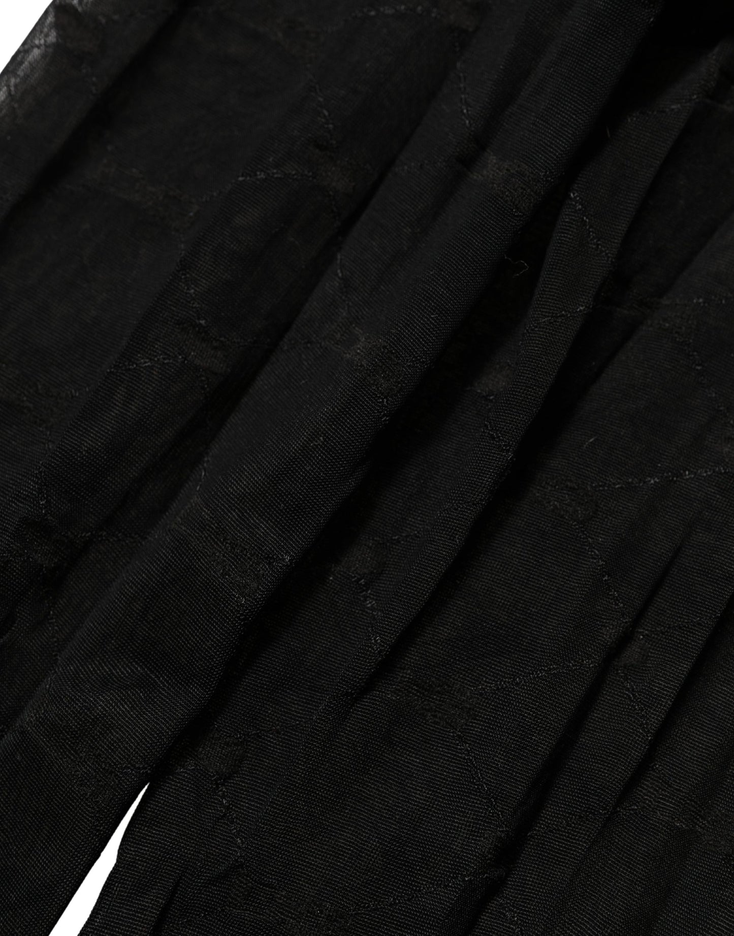 Black Nylon Logo Tights Stocking Pantyhose Socks