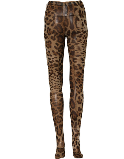 Brown Leopard Nylon Tights Stocking Pantyhose Socks