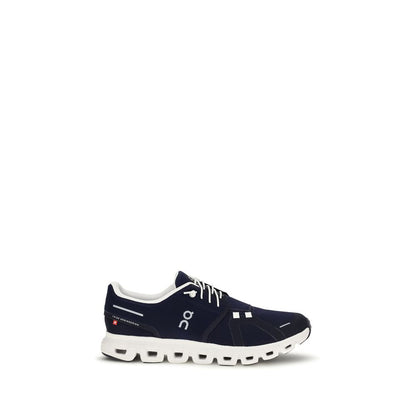 Black Recycled Polyester Athletic Sneakers