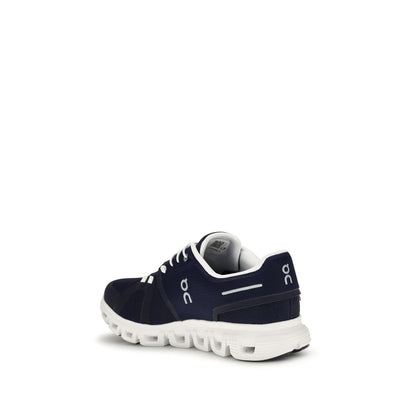Black Recycled Polyester Athletic Sneakers