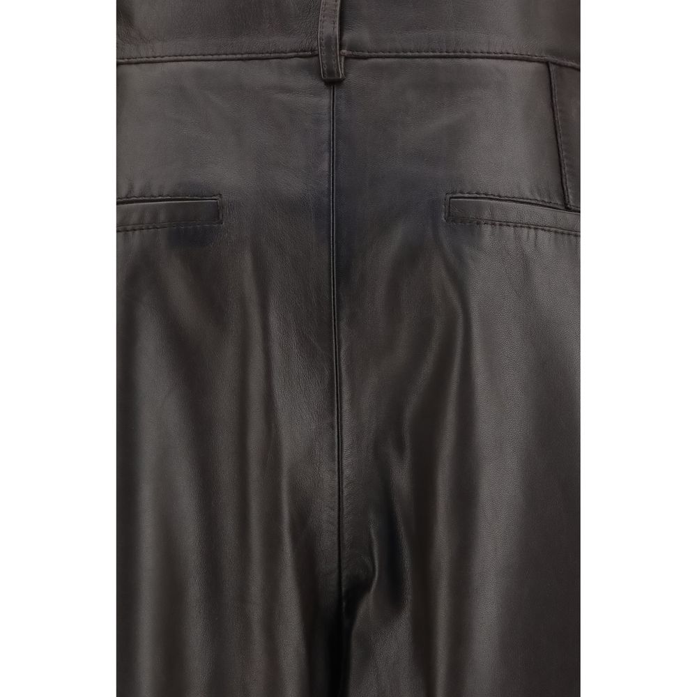 Brown Leather Pants