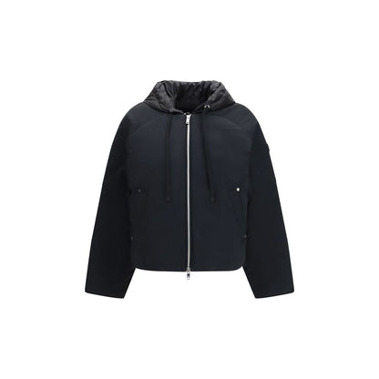 Black Nylon Bomber