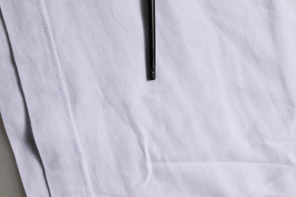 White Cotton Gold DG Logo Crew Neck T-shirt