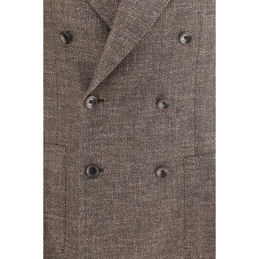 Brown Wool Oves Aries Blazer