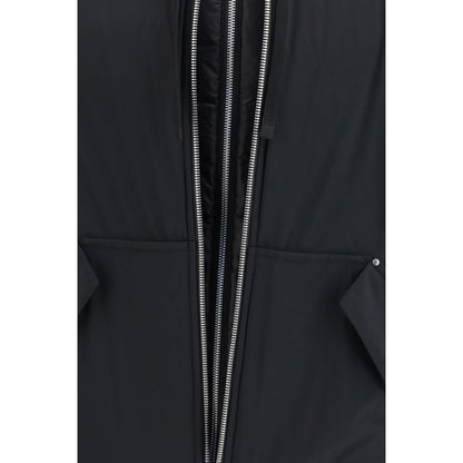 Black Nylon Full-Length Jacket