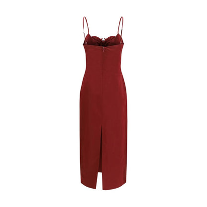 Bordeaux Cotton Cocktail Dress