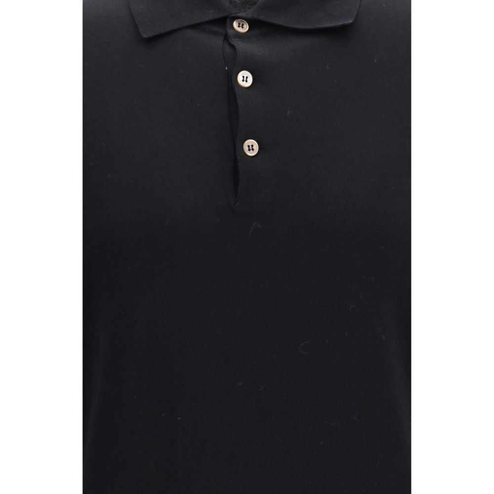 Black Cotton Long Sleeve T-Shirt