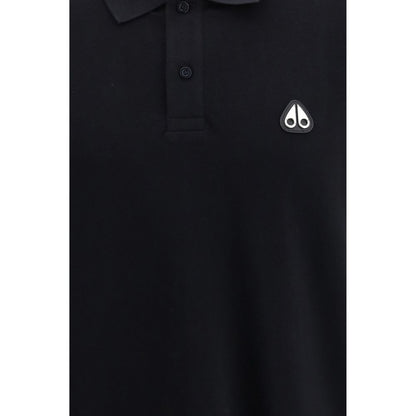 Black Cotton Polo Shirt