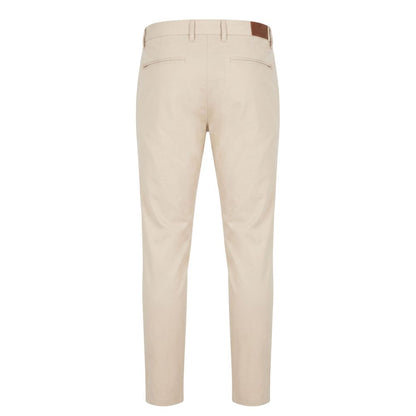 Beige Cotton Men Pants