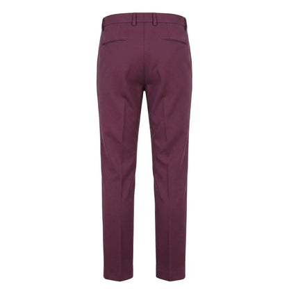 Red Cotton Men Pants
