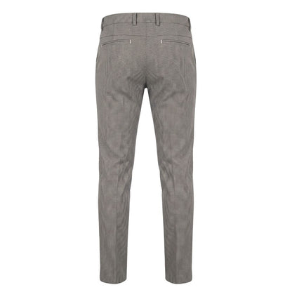 Brown Flax Men Trousers