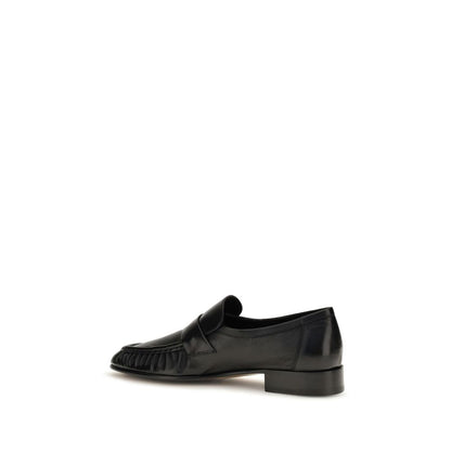 Black Calf Leather Bos Taurus Slip-On Loafers