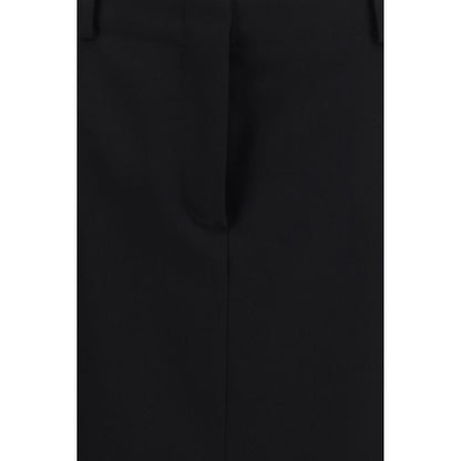 Black Wool Oves Aries Midi Skirt