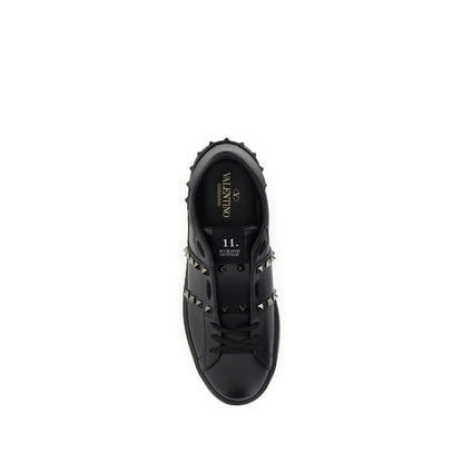 Black Calf Leather Bos Taurus Athletic Sneakers