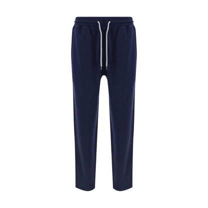 Blue Cotton Joggers (Workout Pants)