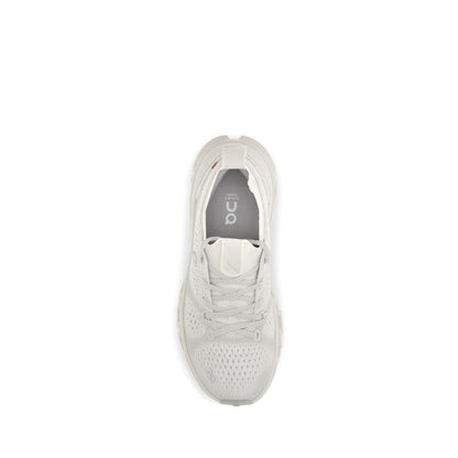 Beige Fabric Athletic Sneakers