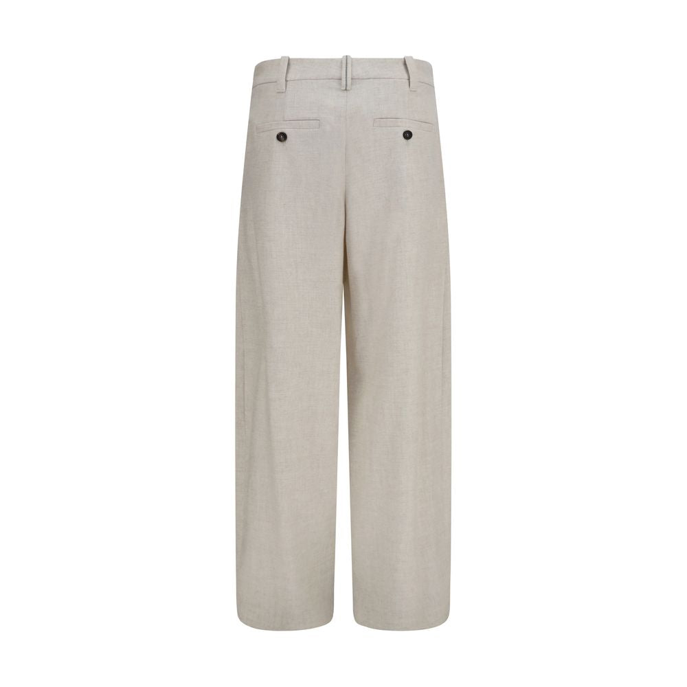 Beige Wool Oves Aries Dress Pants