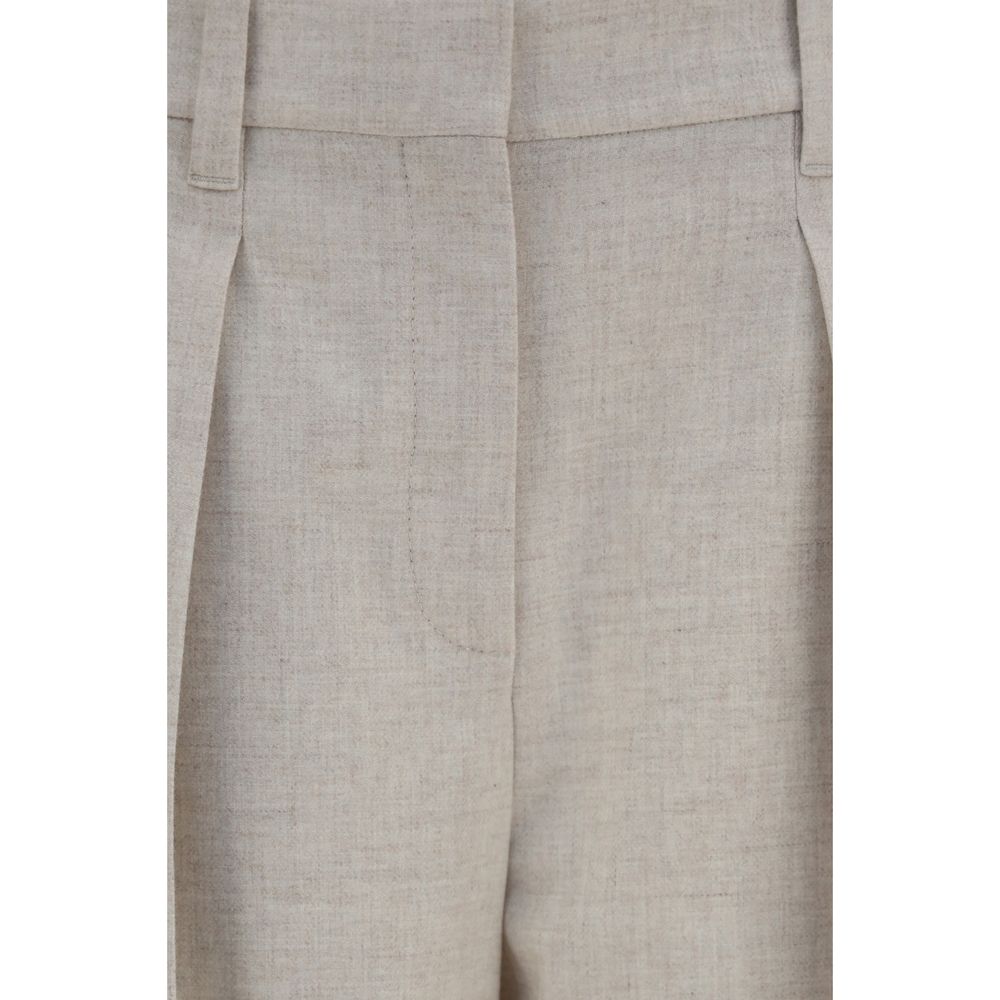 Beige Wool Oves Aries Dress Pants