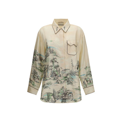 Beige Silk Blouse