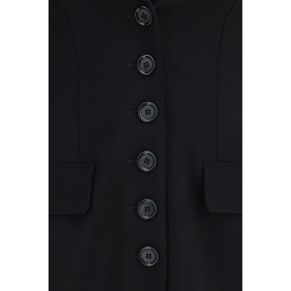 Black Wool Oves Aries Full-Length Jacket