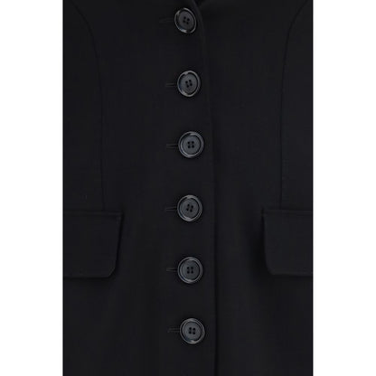 Black Wool Oves Aries Full-Length Jacket