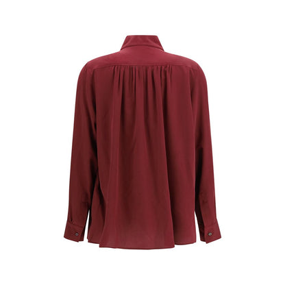 Bordeaux Silk Blouse