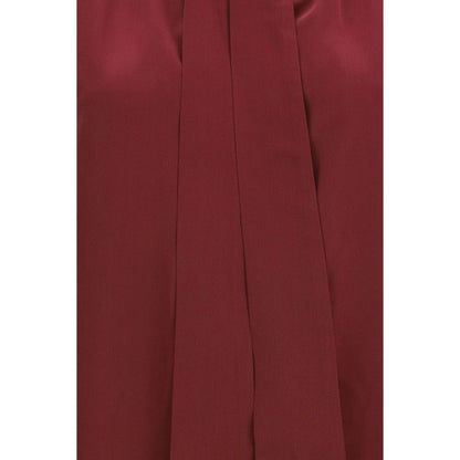 Bordeaux Silk Blouse