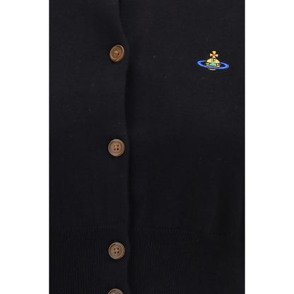 Black Cotton Cardigan