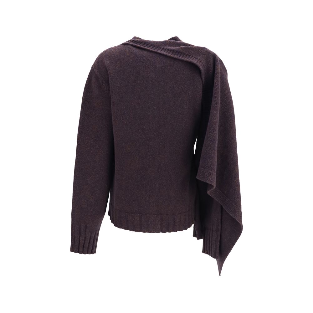 Brown Wool Oves Aries Cardigan