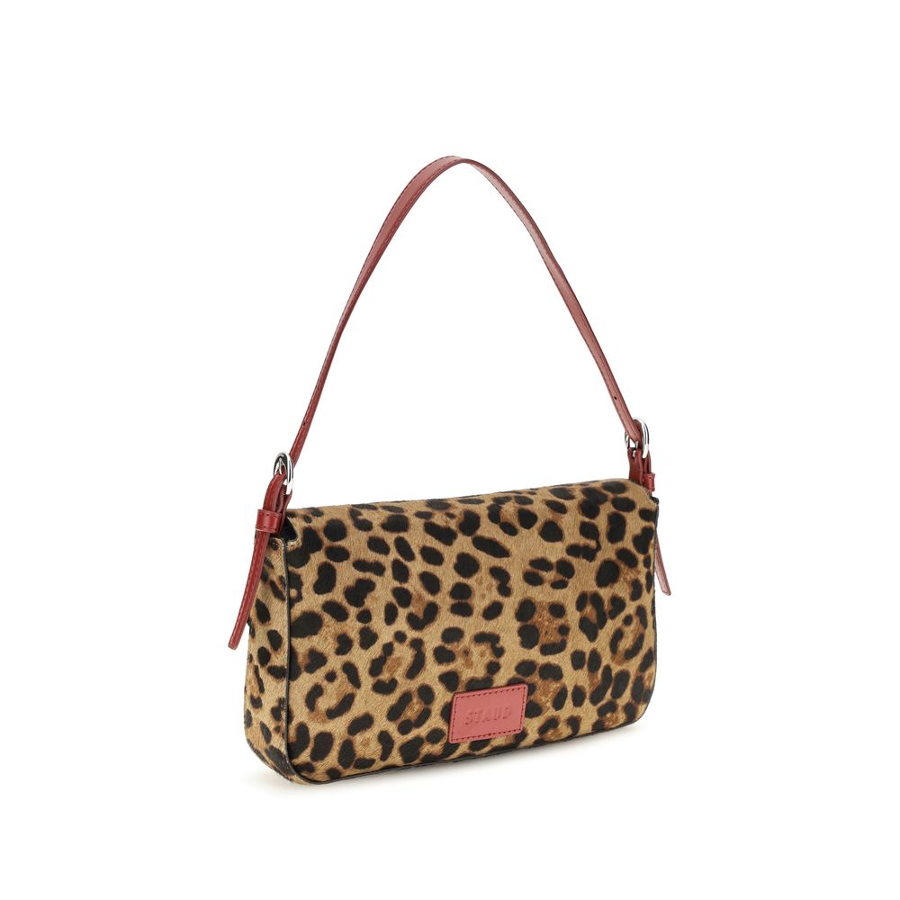 Beige Calf Leather Bos Taurus Shoulder Bag
