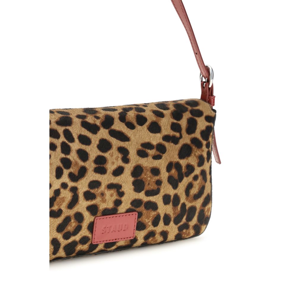 Beige Calf Leather Bos Taurus Shoulder Bag