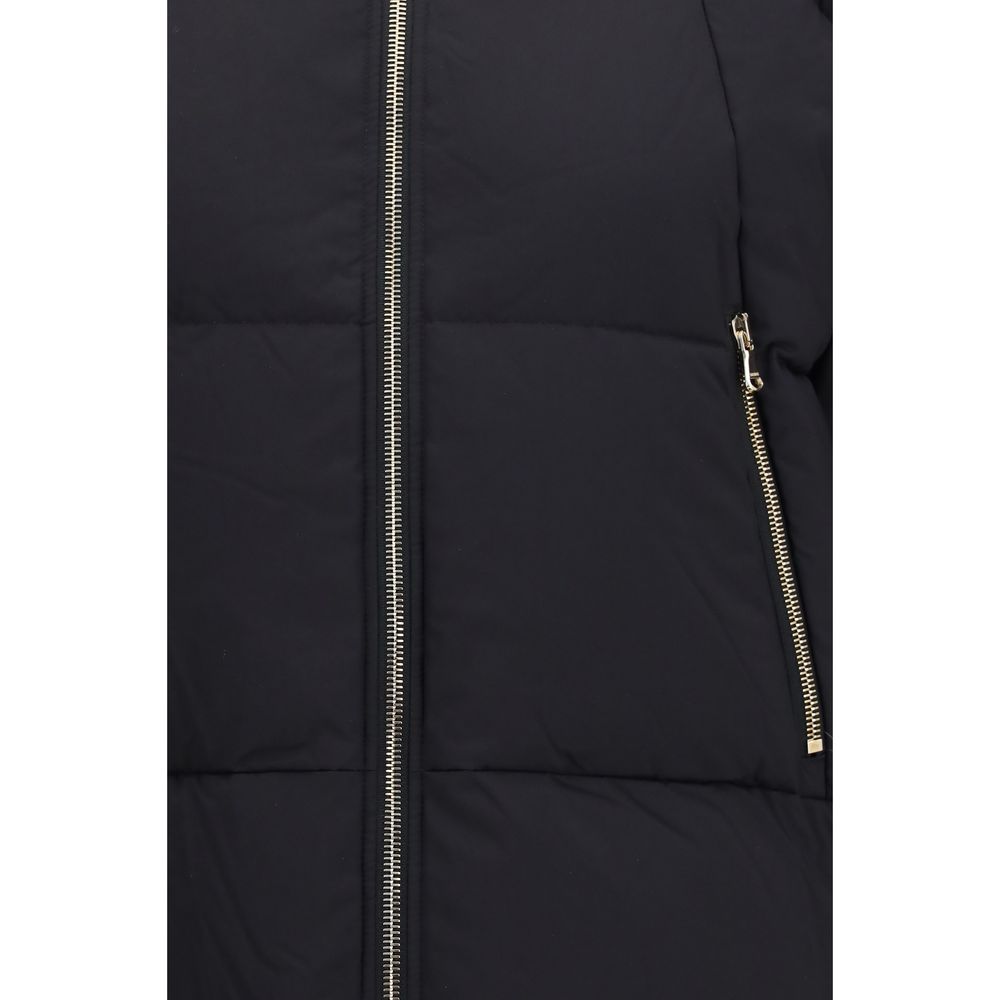 Black Nylon Full-Length Jacket