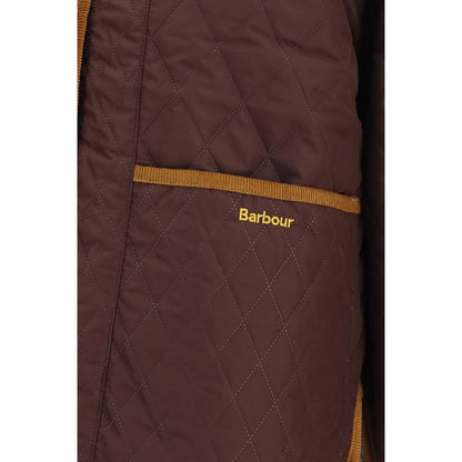 Bordeaux Polyester Full-Length Jacket