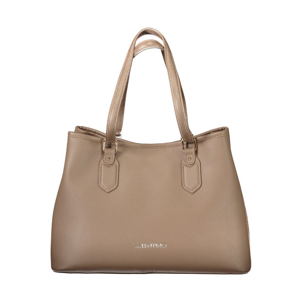 Brown Polyurethane Women's Bag