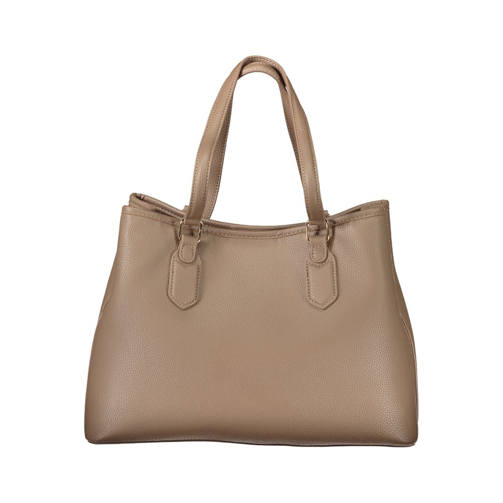 Brown Polyurethane Women's Bag