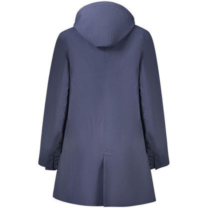 Blue Polyester Womens Jacket